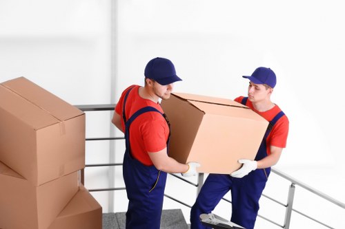 Modern moving truck for safe transportation of belongings
